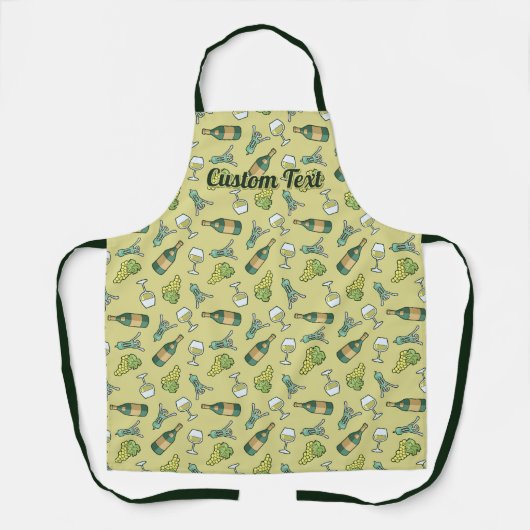 White Wine Pattern Schort (Voorkant)