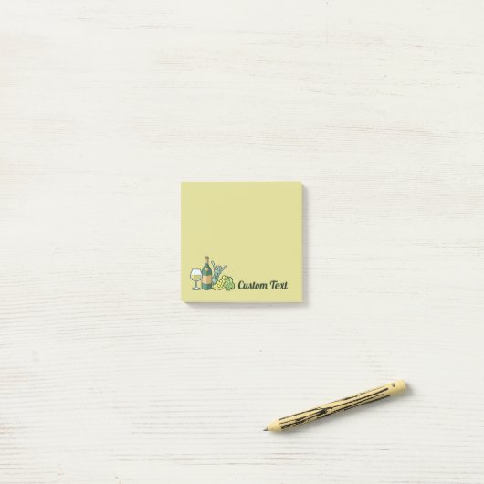 White Wine Post-it Notes (Op bureau)