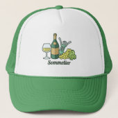 White Wine Trucker Hat Trucker Pet (Voorkant)