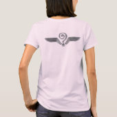 White Wing Spiral Butterfly T-shirt (Achterkant)