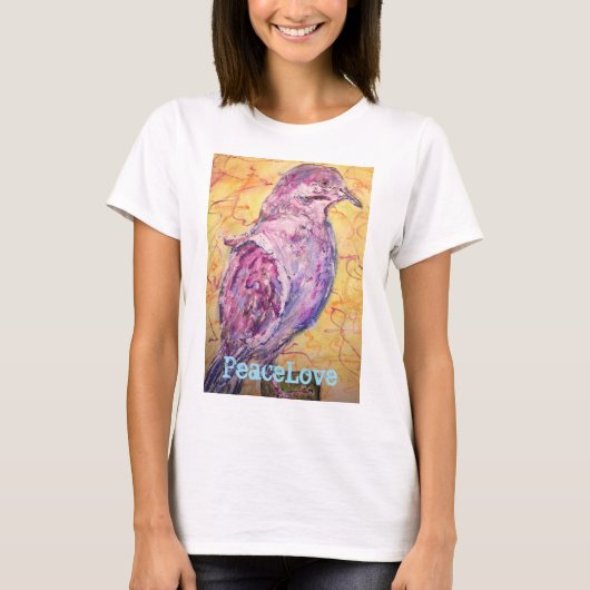 White-winged Dove PeaceLove T-shirt (Voorkant)