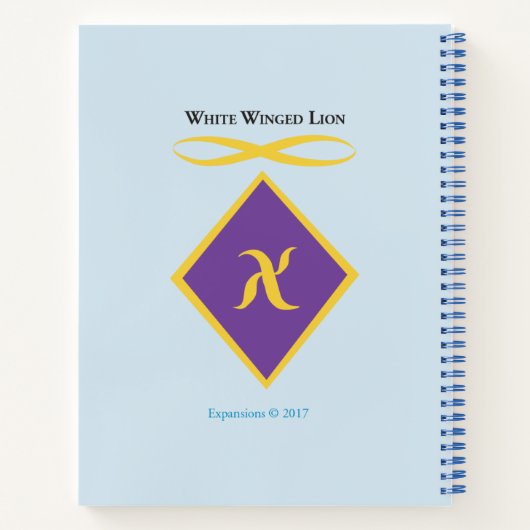 White Winged Dragon Notitieboek (Achterkant)