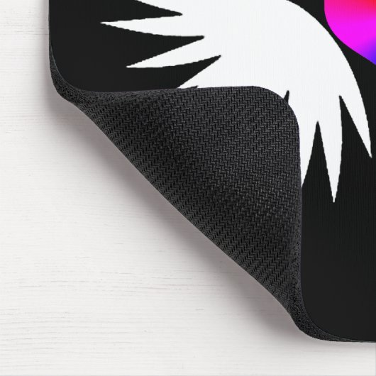 white winged heart muismat (Hoek)