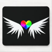 white winged heart muismat (Voorkant)