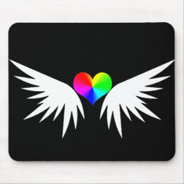 white winged heart muismat