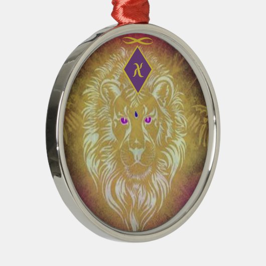 White Winged Lion Frequency Ornament (Rechts)