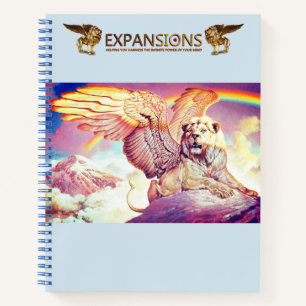 White Winged Lion-laptop Notitieboek