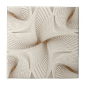 White Wings Abstract Patroon Tegeltje (Voorkant)