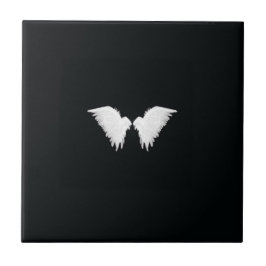 White Wings Ceramic Tile Tegeltje
