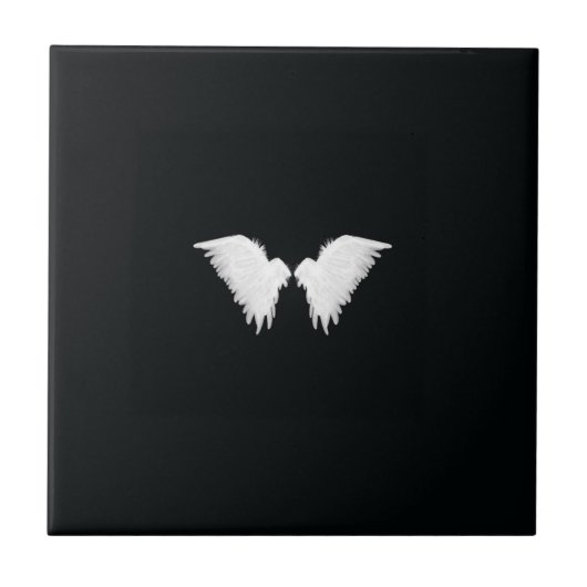 White Wings Ceramic Tile Tegeltje (Voorkant)