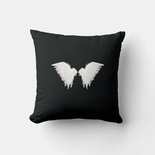 White Wings Pillow Kussen (Voorkant)