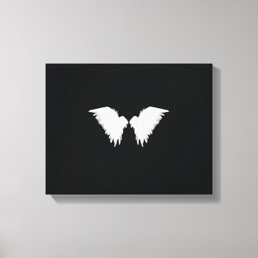 White Wings Wrapped Canvas (Voorkant)