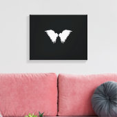 White Wings Wrapped Canvas Afdruk (Insitu (Woonkamer))