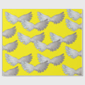 White Wings Wrapping Paper Cadeaupapier (Vlak)