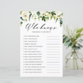 White Winter Flowers die het beste spel van mama k (Staand voorkant)