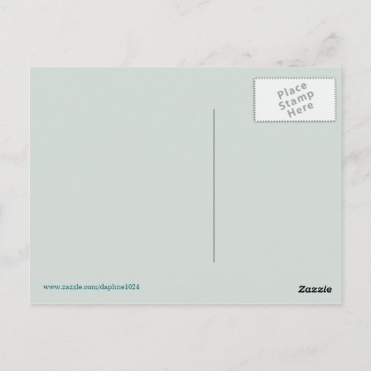 White Winter Geese Briefkaart (Achterkant)