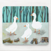 White Winter Geese Muismat (Voorkant)