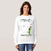 White Winter Greenie Protovate Logo Trui (Voorkant volledig)