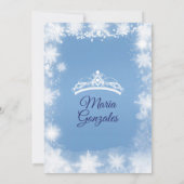 White Winter Holiday Mexican Sweet 16th Birthday Kaart (Achterkant)