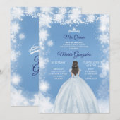 White Winter Holiday Mexican Sweet 16th Birthday Kaart (Voorkant / Achterkant)