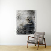 White Winter Horse in Mountain Forest Wandkleed (In situ)