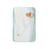 White Winter Landscape Illustratie met Robin Badmat (Voorkant Verticaal)