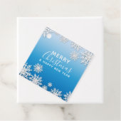 White Winter Papercut Origami Snowflakes Ornamente Bedankjes Labels (In situ)