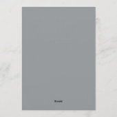 White Winter Pine Bloom Wedding Kaart (Achterkant)