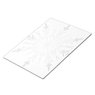 White Winter Snowflake Notitieblok
