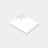White Winter Snowflake Post-it® Notes (Schuin)