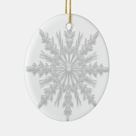 White Winter Snowflake zal je mijn Bridesmaid zijn Keramisch Ornament (Rechts)