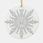 White Winter Snowflake zal je mijn Bridesmaid zijn Keramisch Ornament (Voorkant)
