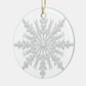 White Winter Snowflake zal je mijn Bridesmaid zijn Keramisch Ornament (Links)