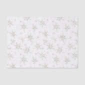 White Winter Snowflakes Christmas Tissuepapier (Voorkant)
