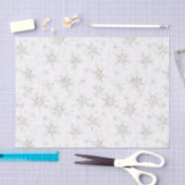 White Winter Snowflakes Christmas Tissuepapier (Craft)