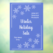 White Winter Snowflakes Raamsticker (Vel 3)