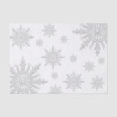 White Winter Snowflakes Tissuepapier (Voorkant)
