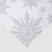 White Winter Snowflakes Tissuepapier (Detail)