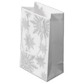 White Winter Snowflakes Weddenschap Bedankt Klein Cadeauzakje (Achterkant Gekanteld)