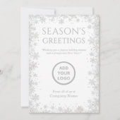 White Winter Sparkle Feestdagenkaart (Voorkant)