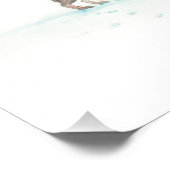 White Winter Wild Rabbits Perfect Poster (Hoek)