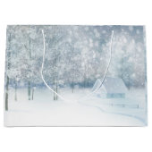 White Winter Wonderland Large Cadeautasje (Voorkant)