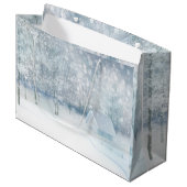 White Winter Wonderland Large Cadeautasje (Voorkant Gekanteld)