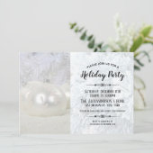 White Winter Wonderland Vakantie Feest Kaart (Staand voorkant)