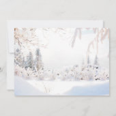 White Winter Wonderland Vakantie Feest Kaart (Achterkant)