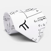 White Wiskunde Equations Formulas School Teacher Stropdas (Opgerold)