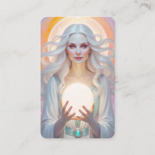 White Witch Oraclekaarten Visitekaartje (Voorkant)