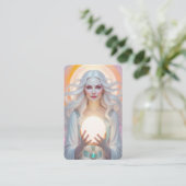 White Witch Oraclekaarten Visitekaartje (Staand voorkant)