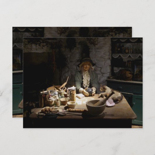 White Witch's Kitchen Museum, Witchcraft & MAGICK Briefkaart (Voorkant / Achterkant)