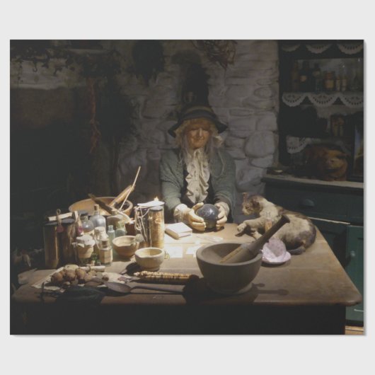 White Witch's Kitchen Museum, Witchcraft & MAGICK Cadeaupapier (Vlak)
